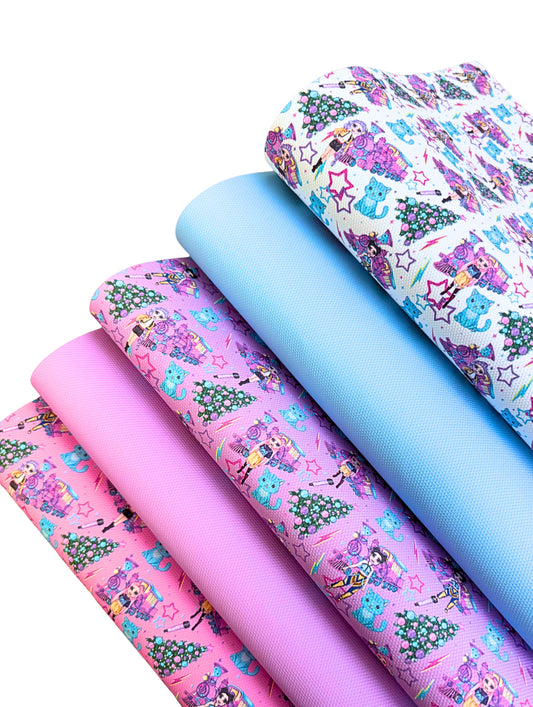 Christmas K-pop themed canvas fabric set A4