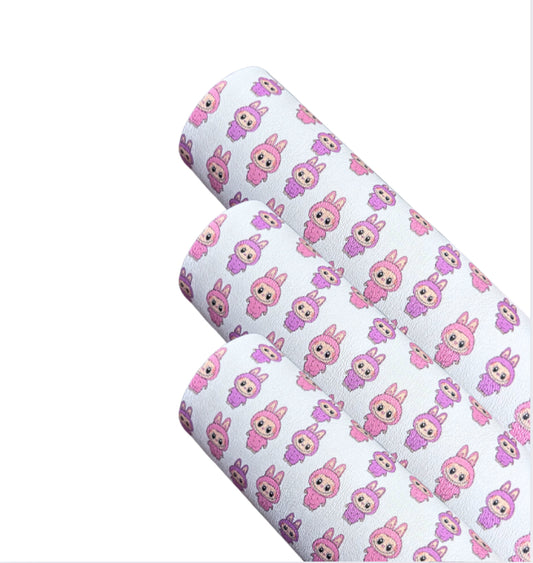 A4 Furry labubu Bear canvas fabric