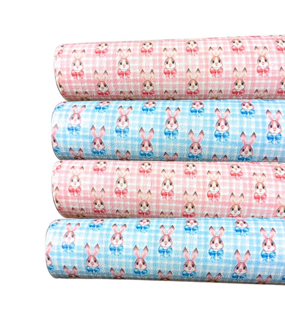 2 piece Bunny themed printed canvas A4 set