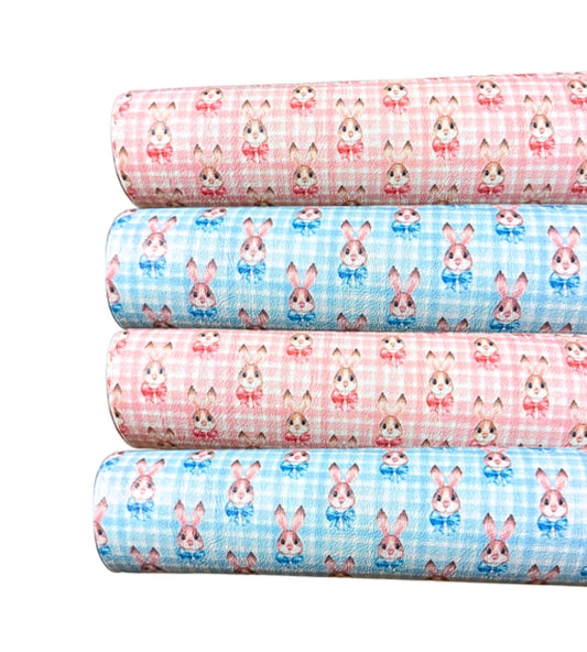 2 piece Bunny themed printed canvas A4 set