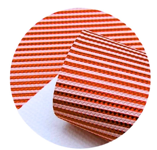 Candy Cane Embossed fabric A4