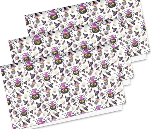 Spider printed  canvas fabric A4