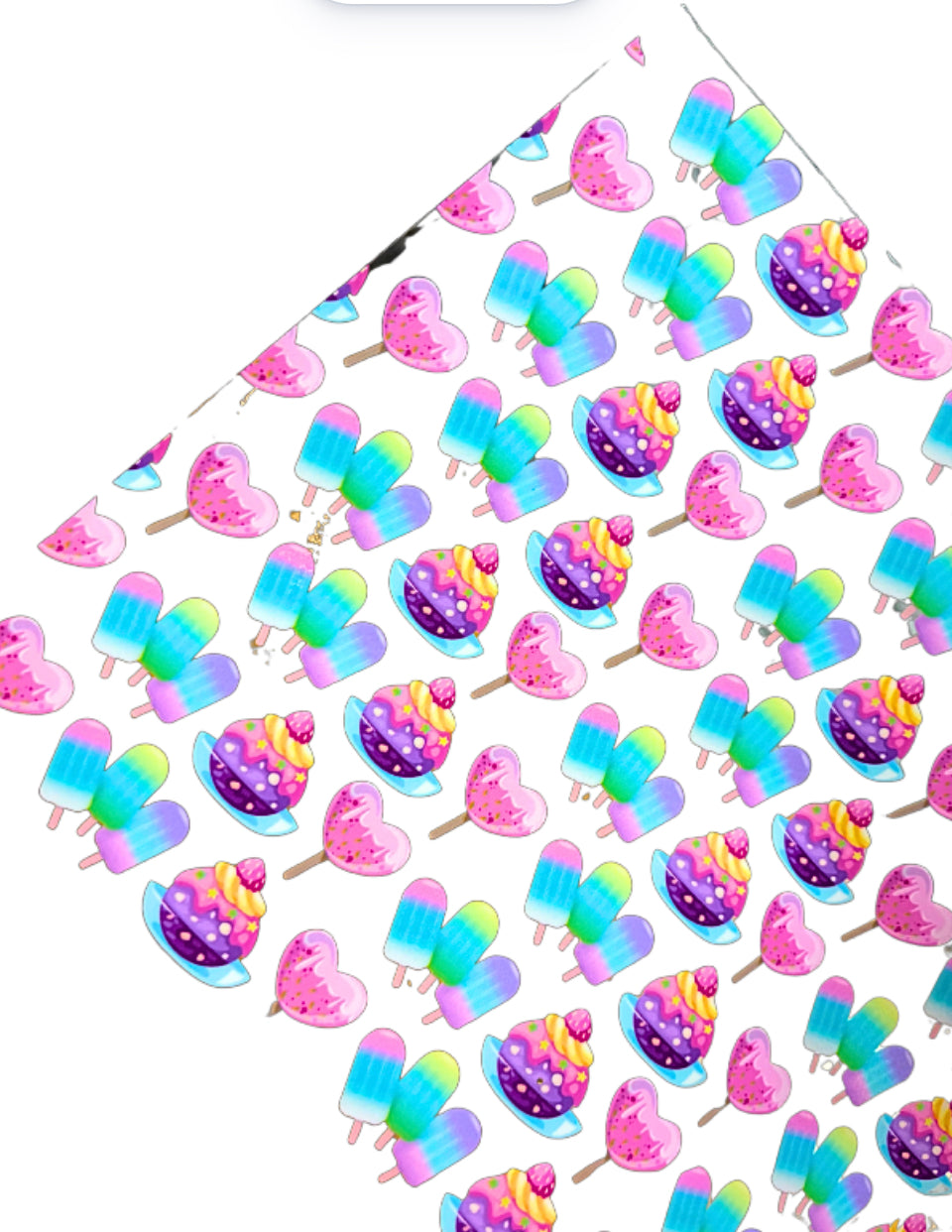 Sweet Treats transparent vinyl fabric A4