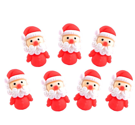 4 Santa Christmas embellishments