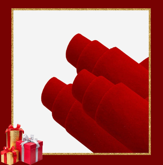 Red super soft double sided velvet fabric