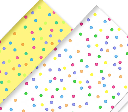 CIN Bear spotty printed canvas hair bow making sheet A4
