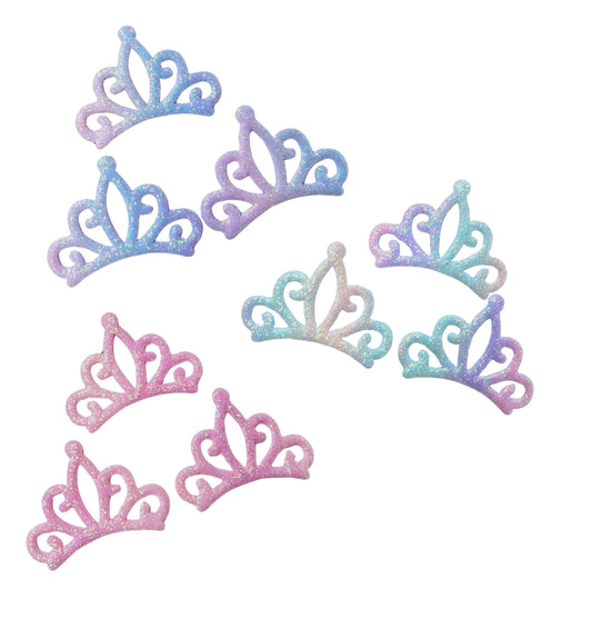Crown /Tiara glitter appliqué embellishments