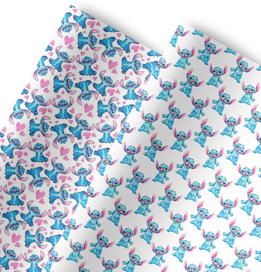 Canvas  fabric A4 Stitch Alien