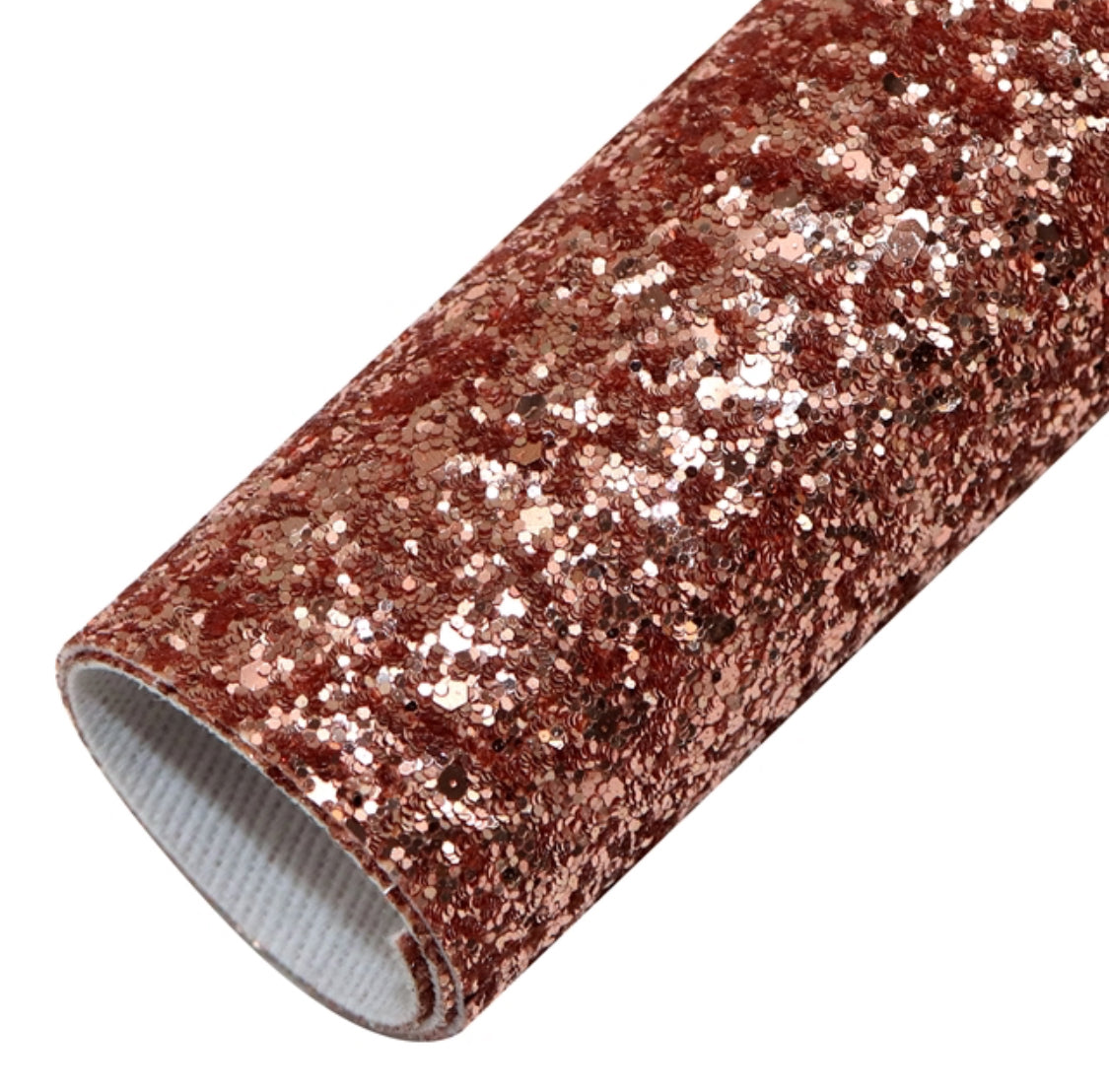 Richest Rose gold chunky glitter fabric A4