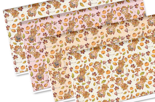 Fiver Friday A4 Canvas Pumpkin fairy 4 piece set
