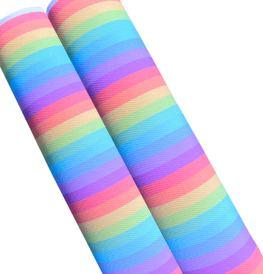 In house leatherette fabric A4 Rainbow