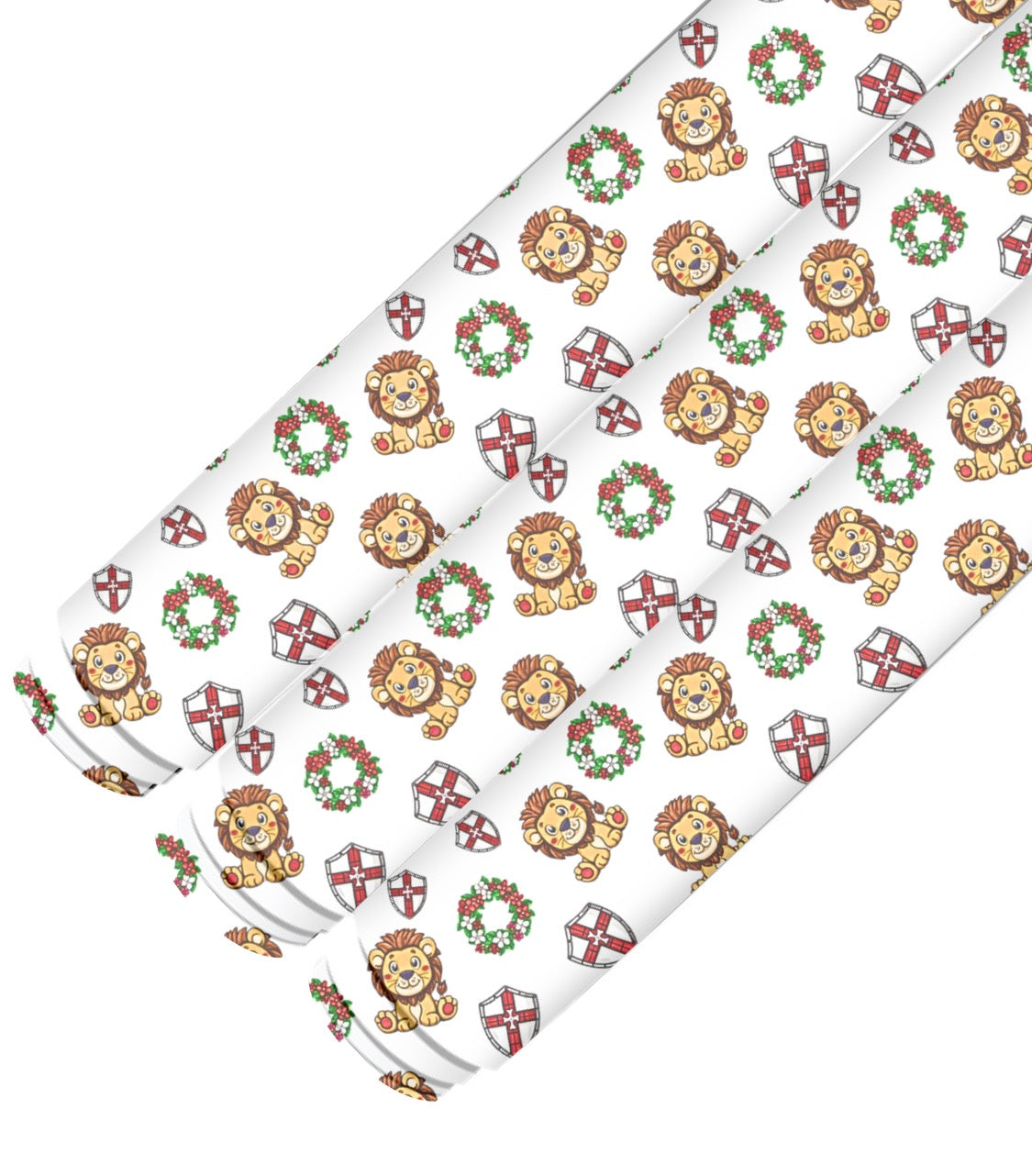 St George’s day In house printed leatherette fabric A4