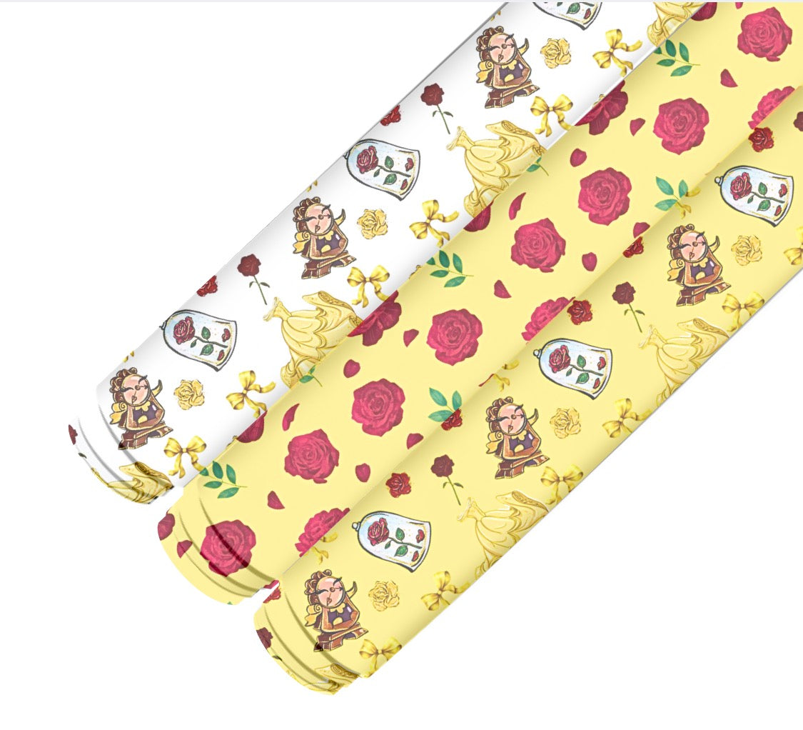 Beautiful Princess theme printed Canvas  A4 (Pattern choices )