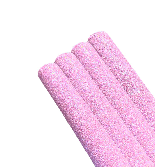Confetti pink chunky glitter fabric