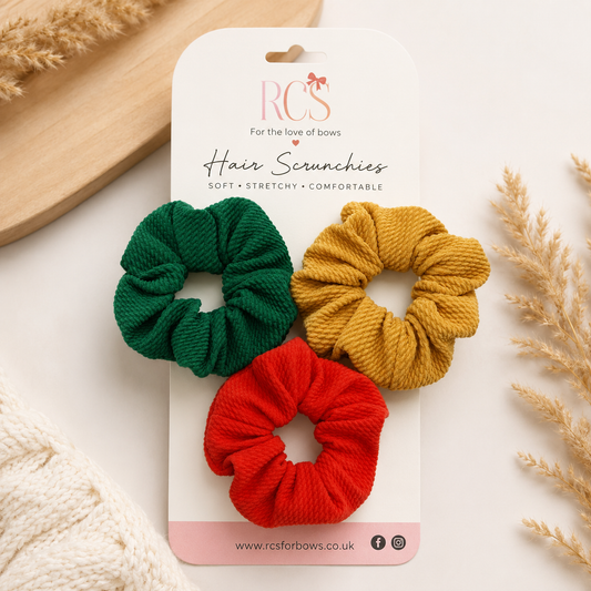 Hair scrunchies (3 colours)