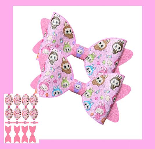 Make your own Full leatherette bows 4”including tails and centres