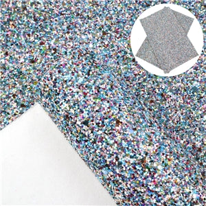 Blueberry crush chunky glitter fabric A4