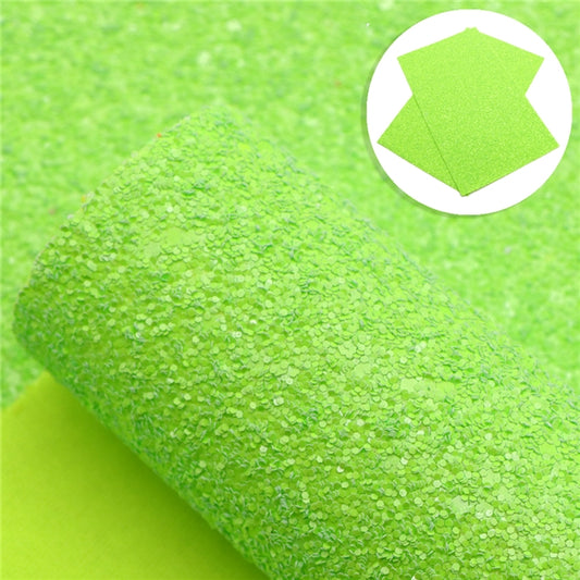 Grinch Green chunky glitter fabric