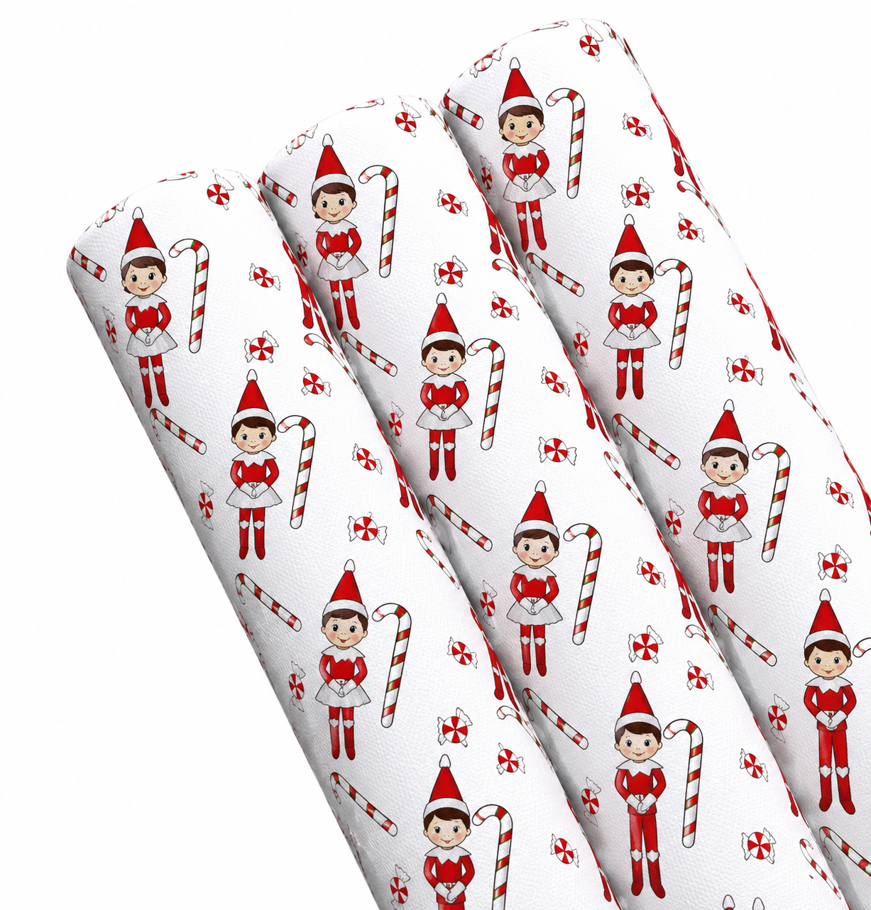 Naughty Little Elf Fabric A4