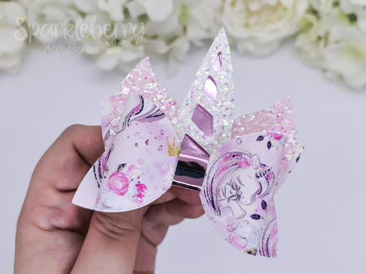 Unicorn triple loop ears and horn template 3”