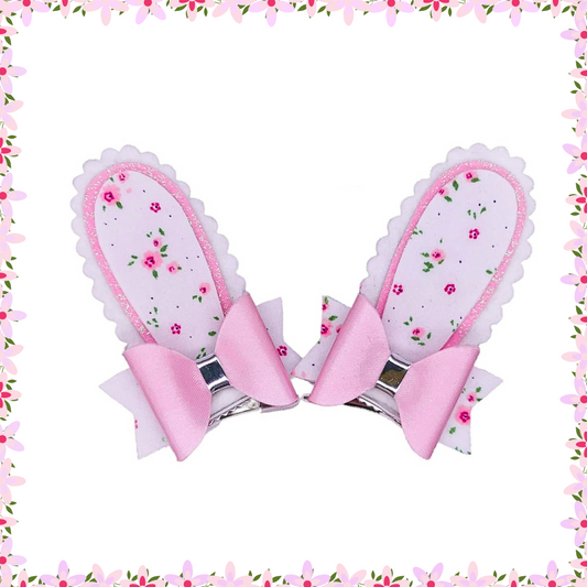 Bunny ear bow clip plastic template