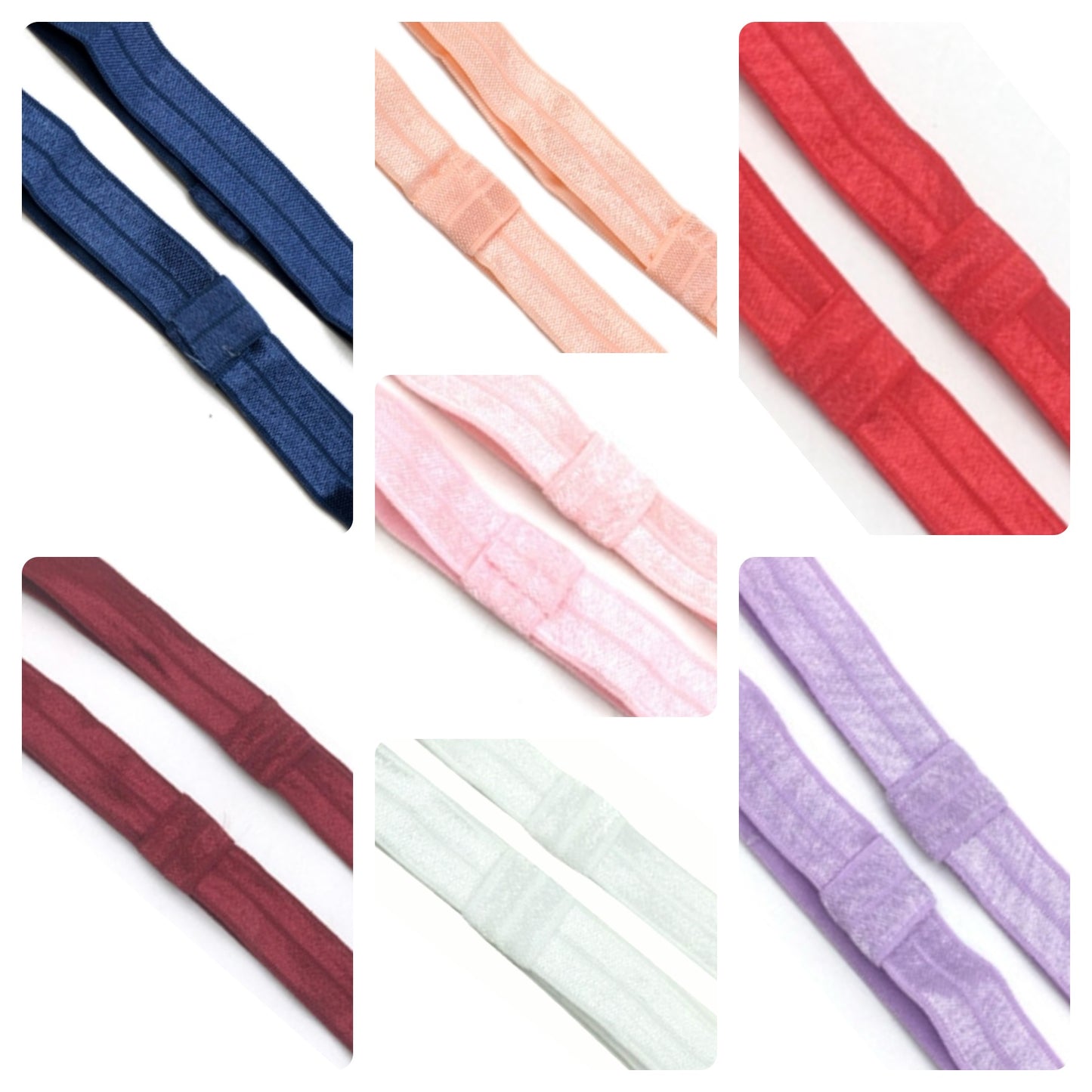 Fold over elastic stretch headbands 15mm