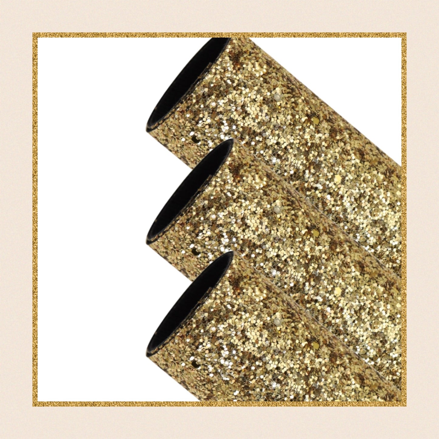 Galaxy Gold premium cotton twill  glitter fabric A4