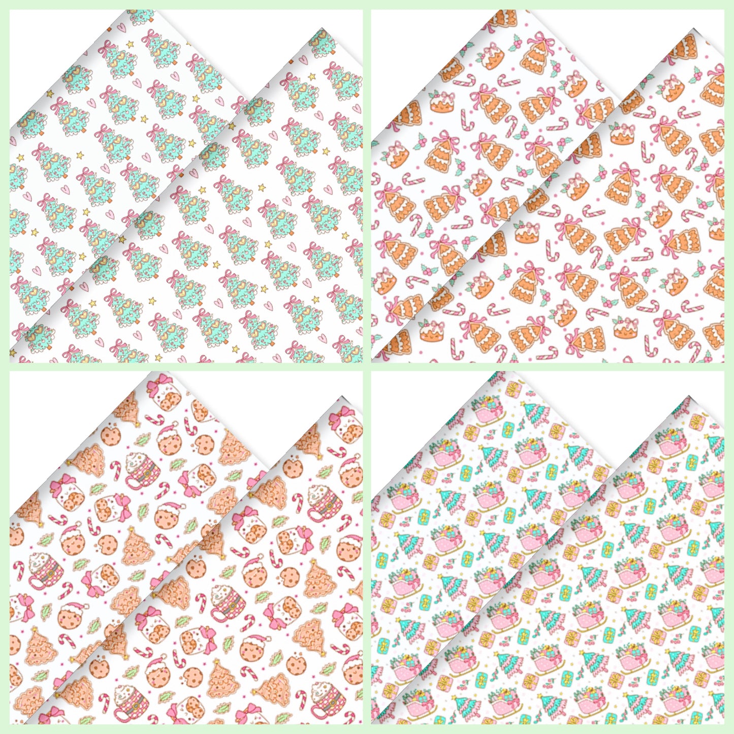 Fiver Friday A4 Canvas Christmas 4 piece set