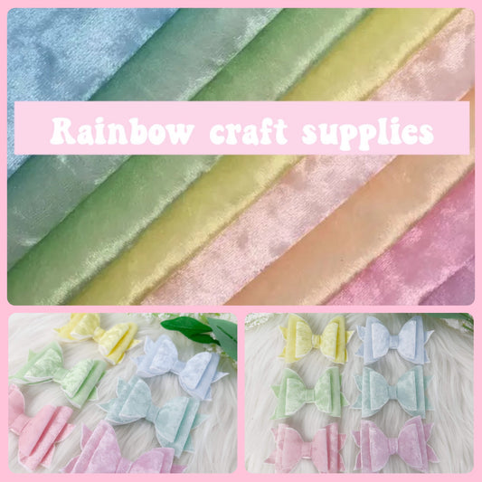 Soft Velvet pastel fabric A4