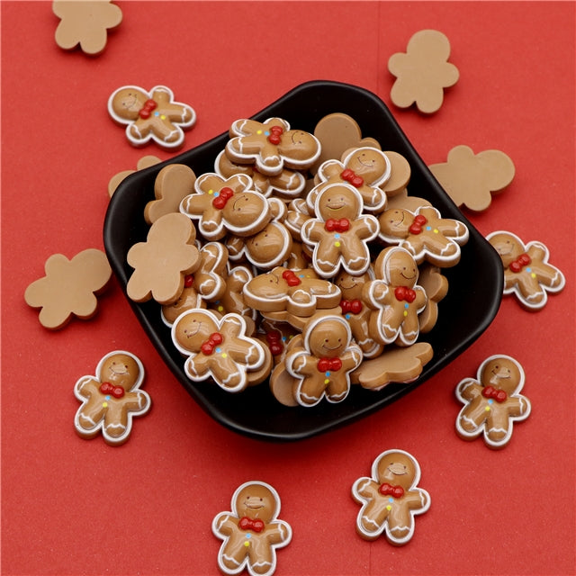 Gingerbread man 3D embellishments x 4