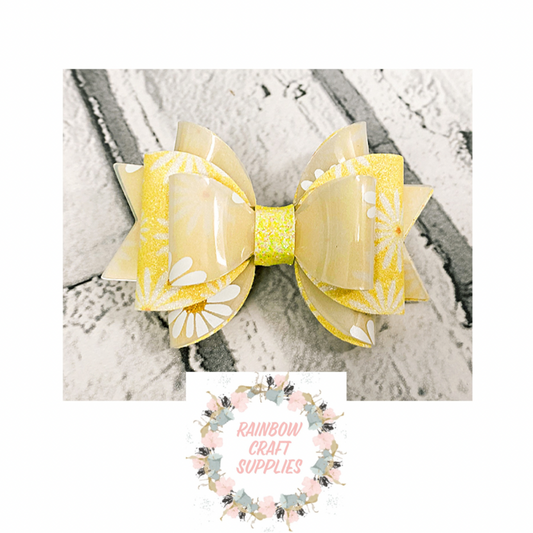 Daisy 3" Triple layer plastic bow template