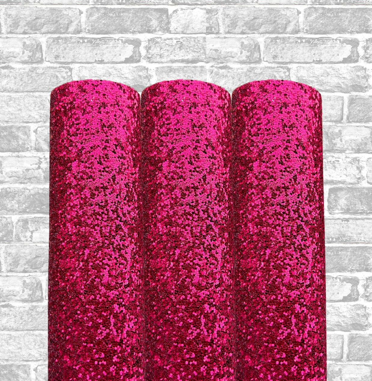 Sparkle Berry pink chunky glitter fabric A4