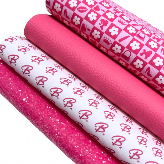 Pink Dolls world fabric bundle
