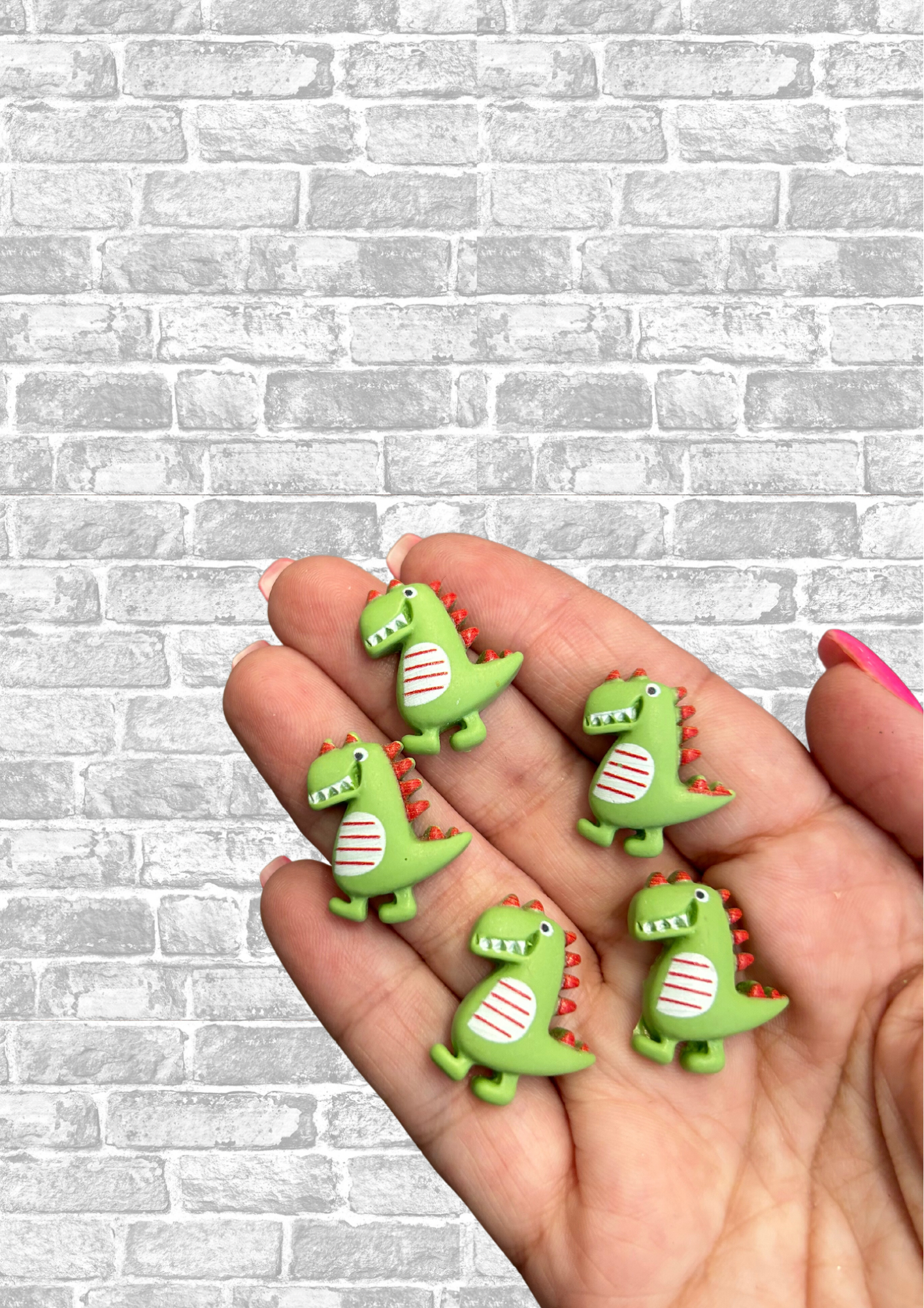 Cutest dinosaur flatback Embellishments x 4