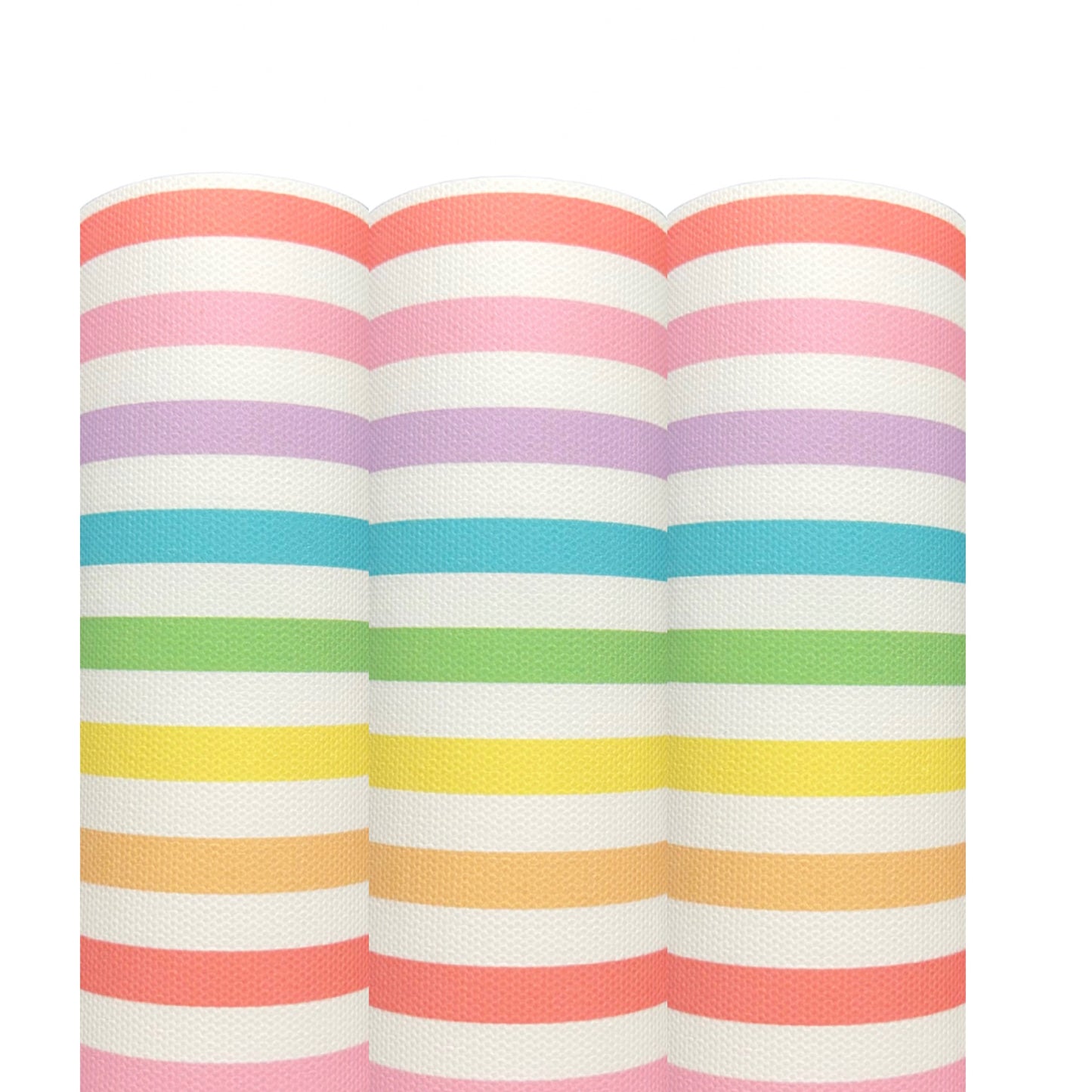 Stripe rainbow themed printed Canvas fabric