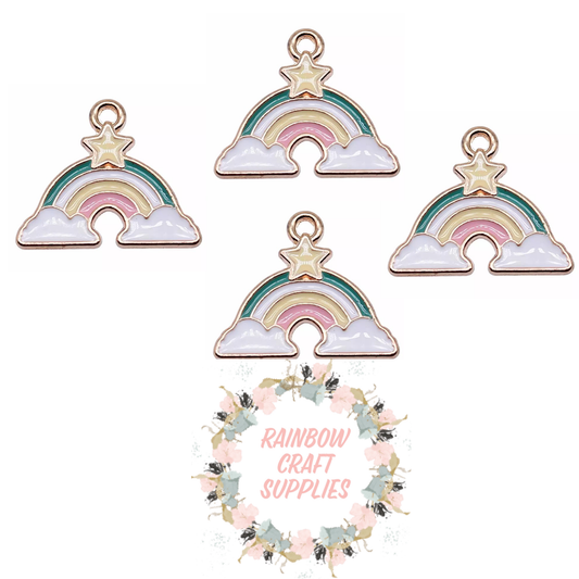 Cloudy Pastel rainbow charms