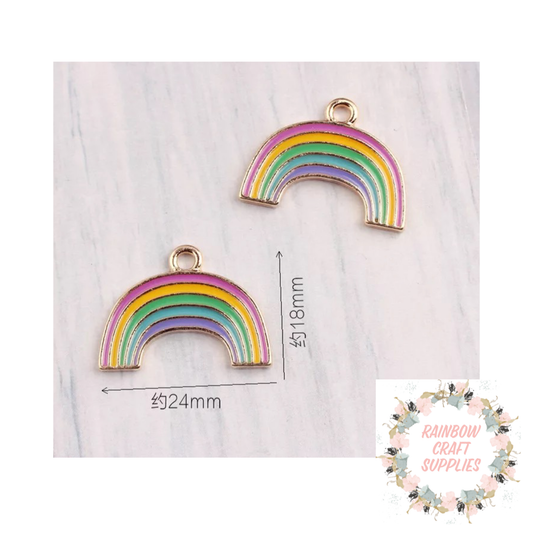 Pastel rainbow charms