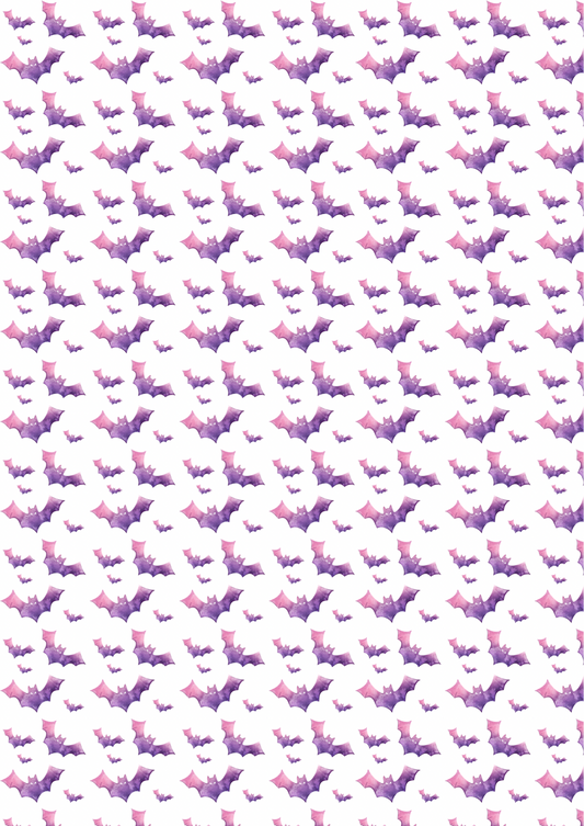 Halloween Bats printed premium canvas fabric  fabric