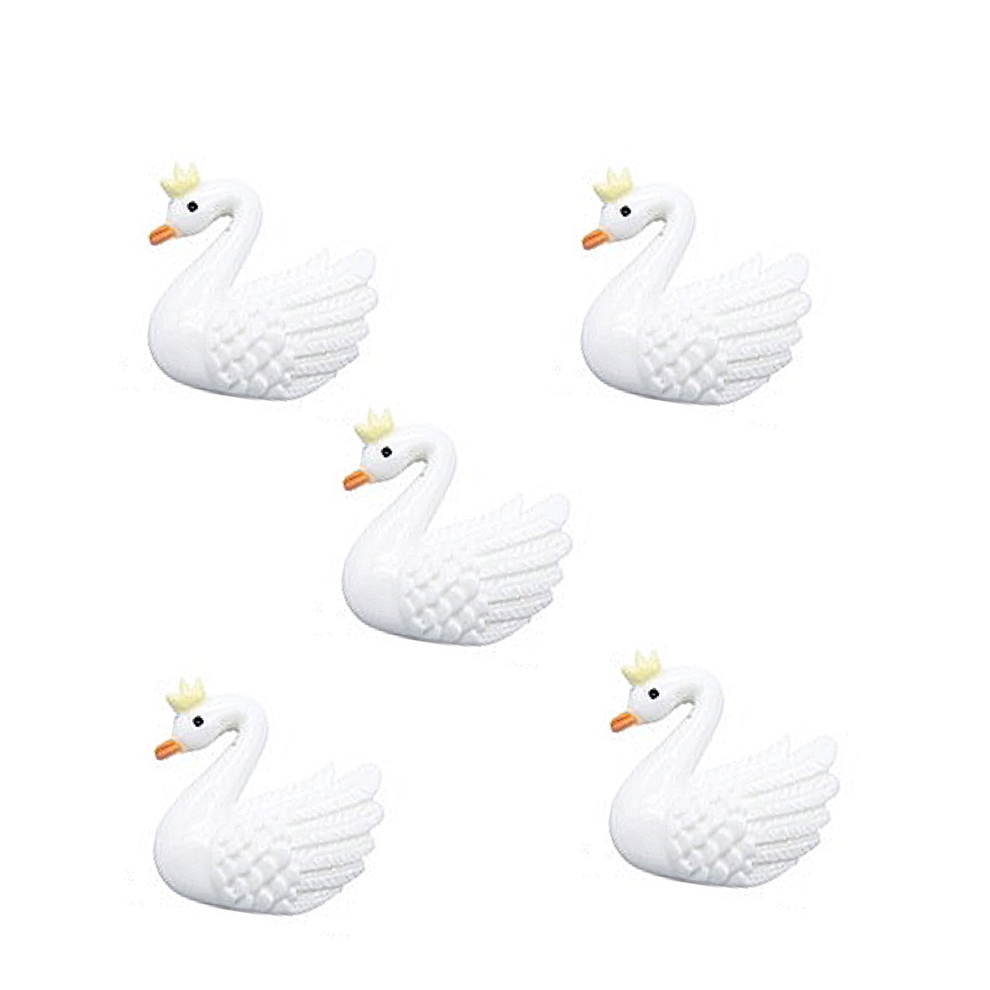 Swan flatback Embellishments x 4