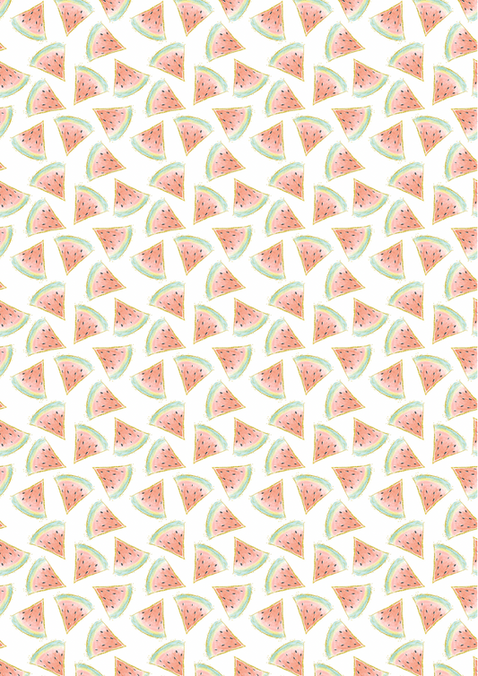 Watermelon themed printed Canvas fabric