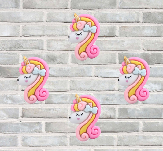 Beautiful pastel Unicorn 3D flatback embellishments