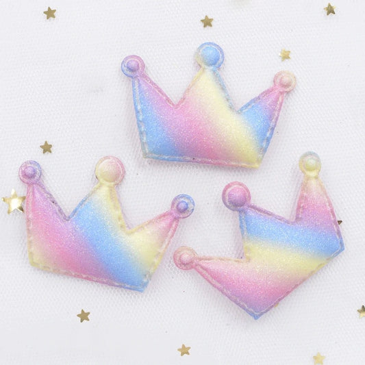 Padded ombré rainbow crown Embellishments