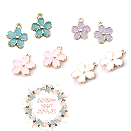 Pastel daisy charms