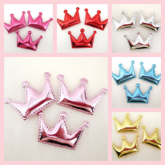 Padded crown embellishments 5.5cm (6 colours)