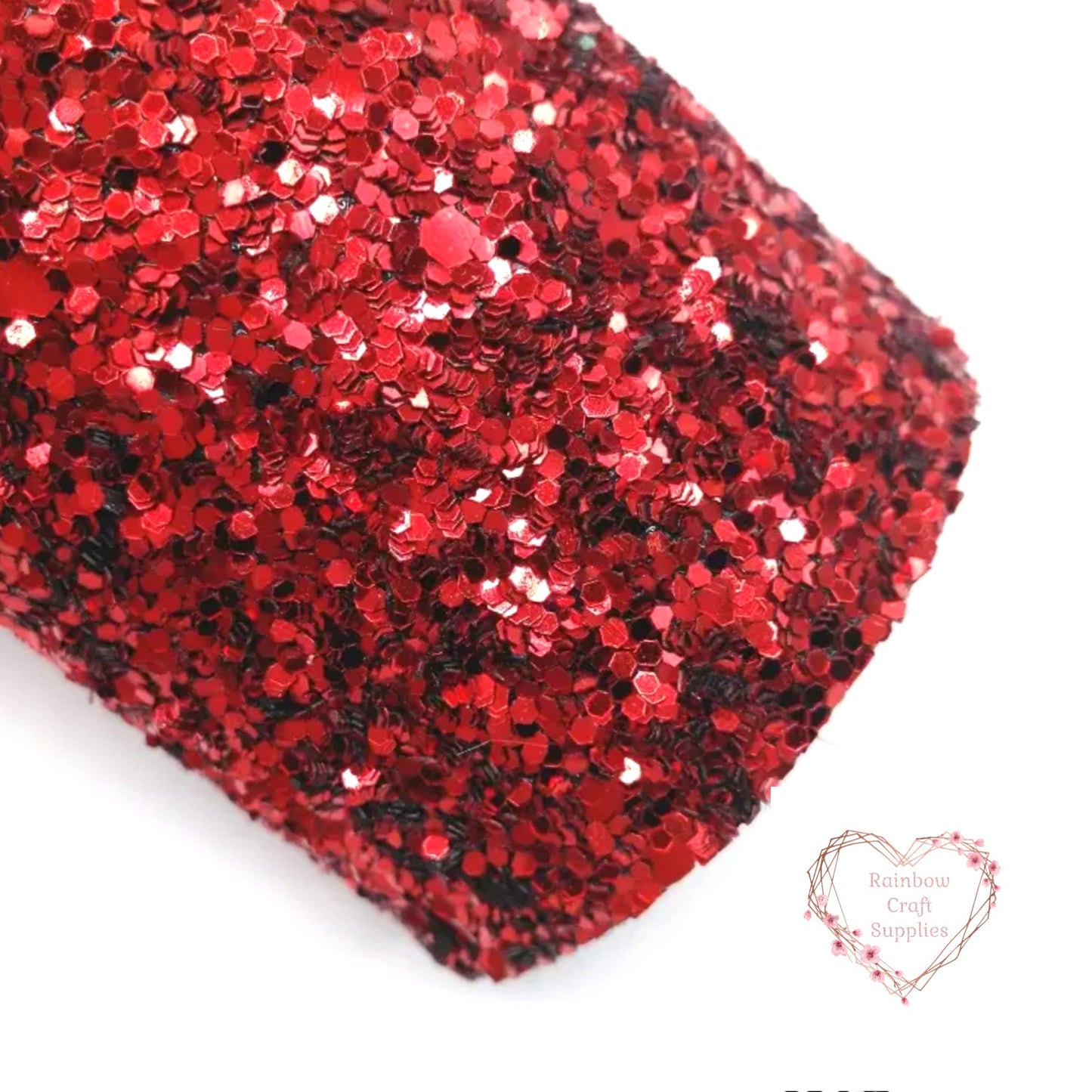 Ruby slippers red chunky glitter fabric A4