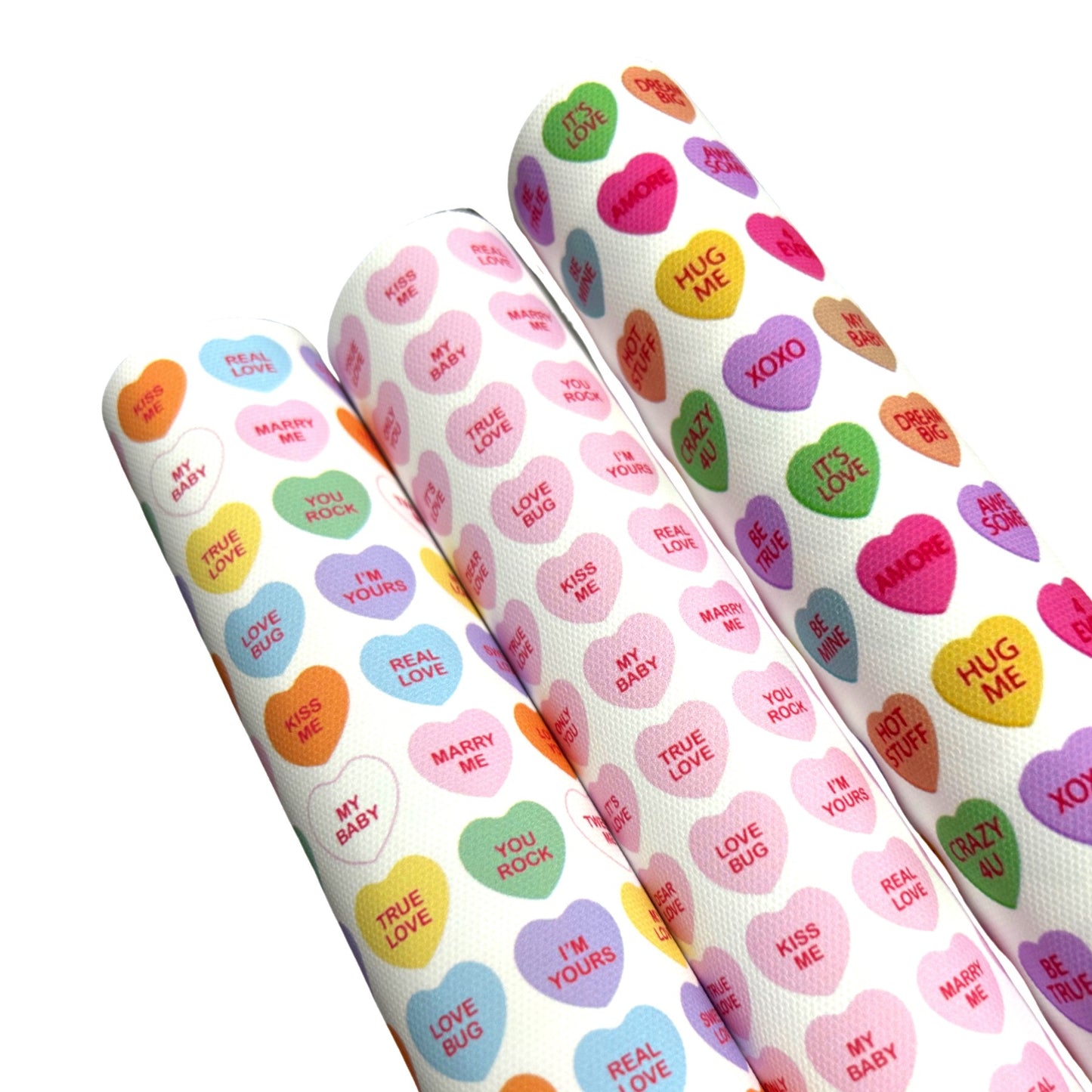 Love hearts printed premium canvas fabric  fabric