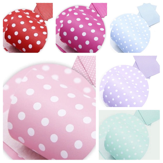 Luxury  soft leatherette fabric polka dot A4 (6 beautiful colours)