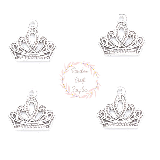 Silver  crown charms