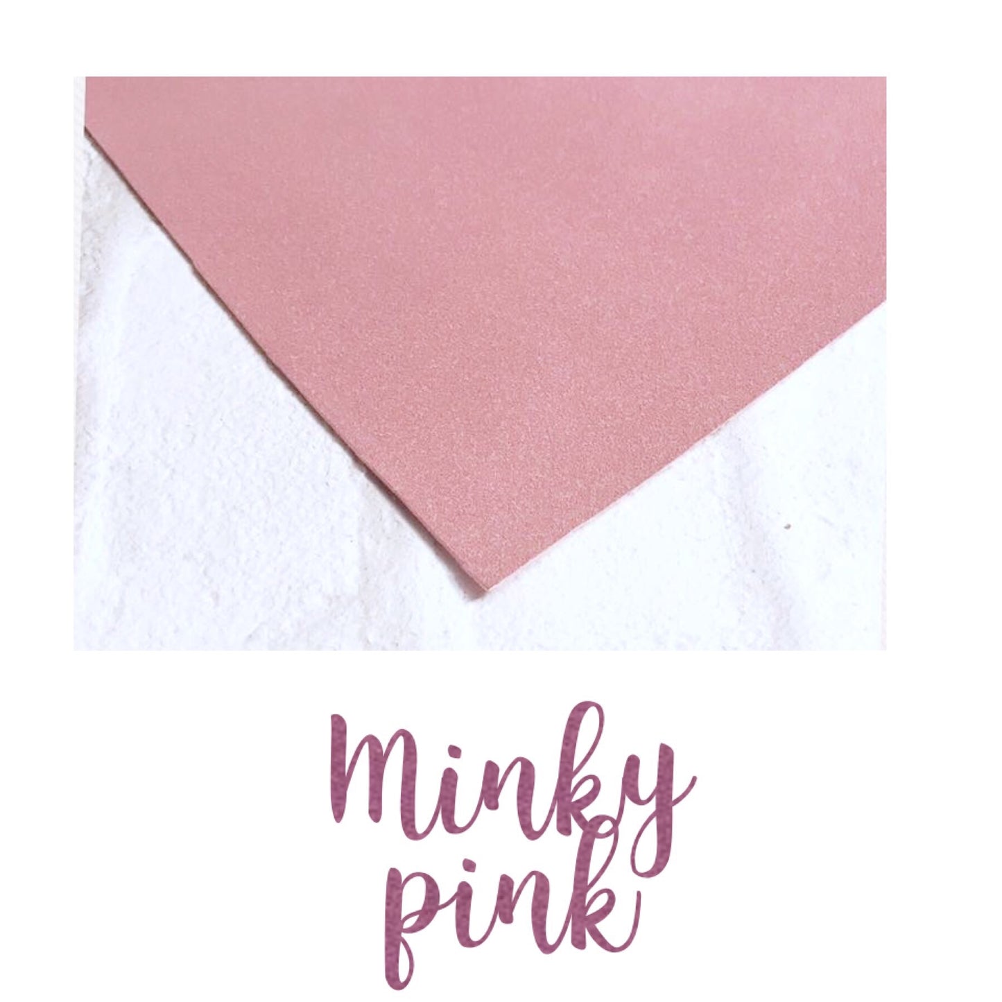 Dusky pink suedette fabric A4
